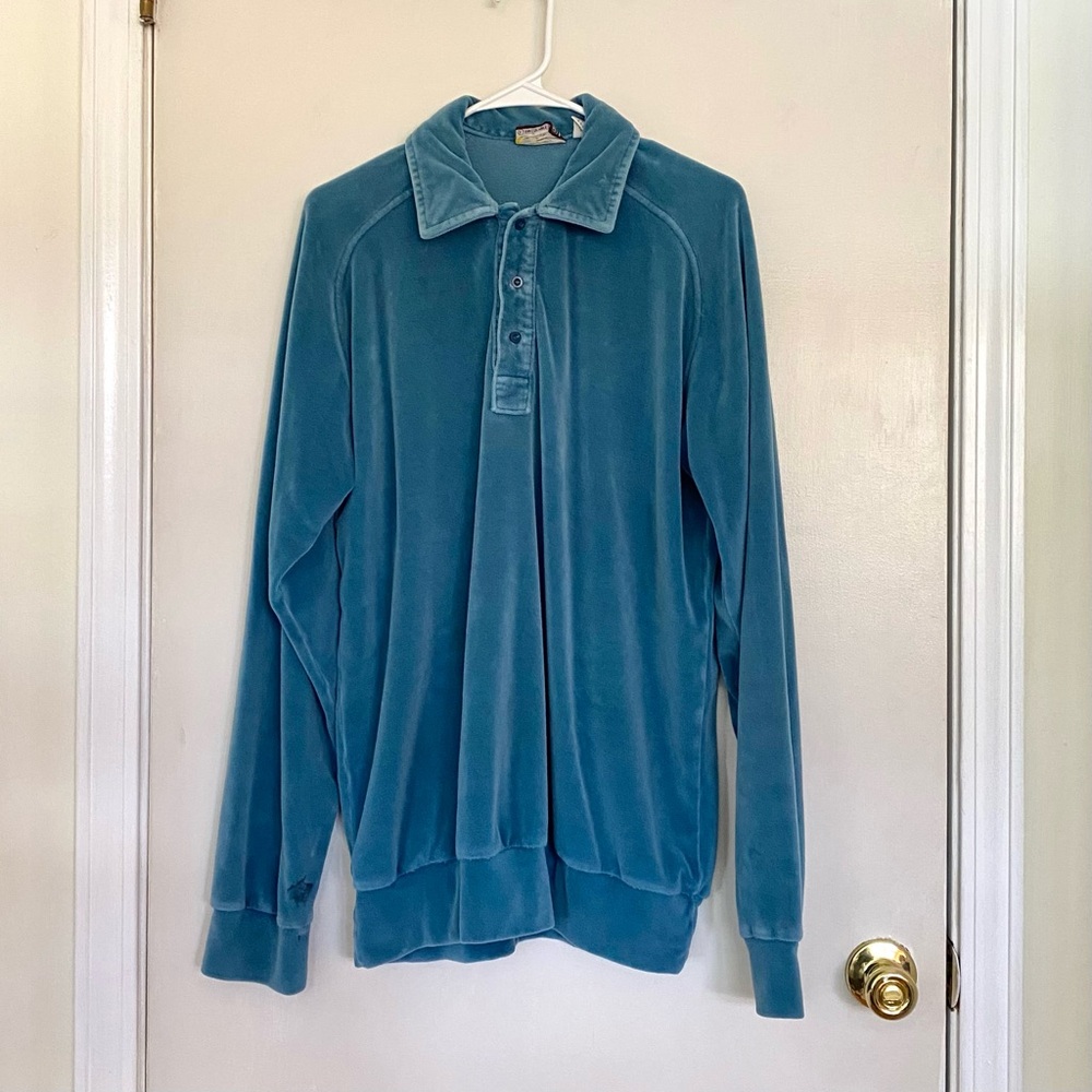 Sears Sportswear 70s Blue Men's Polo Shirt